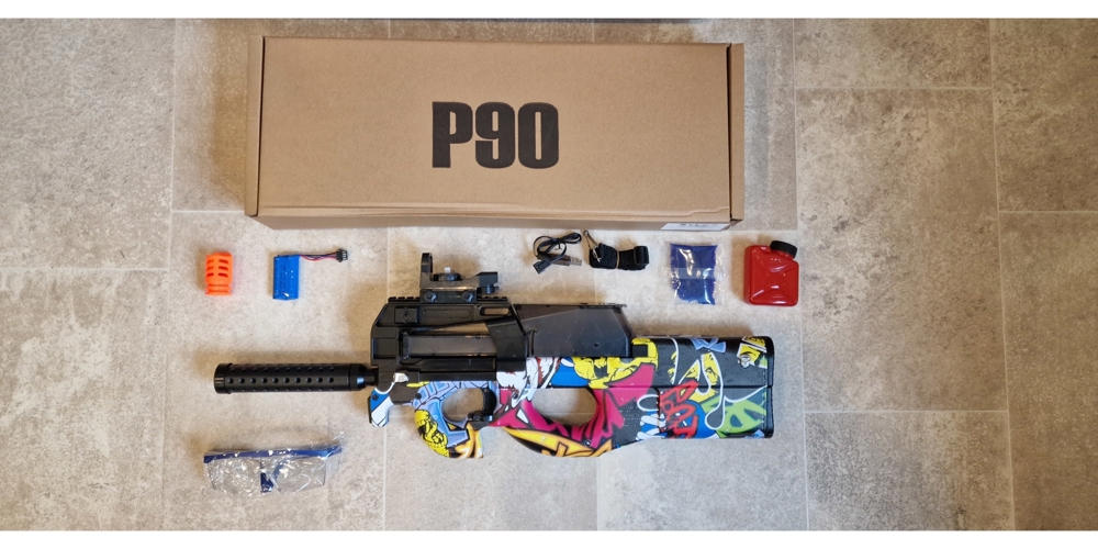 Gel Blaster P90, elektrische Wasserkugel-Pistole, Orbeez Gun