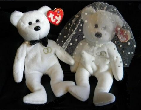 Sammlerstücke - Hochzeitsgeschenk - Ty Beanie Baby - Mr. und Mrs. das Brautpaar