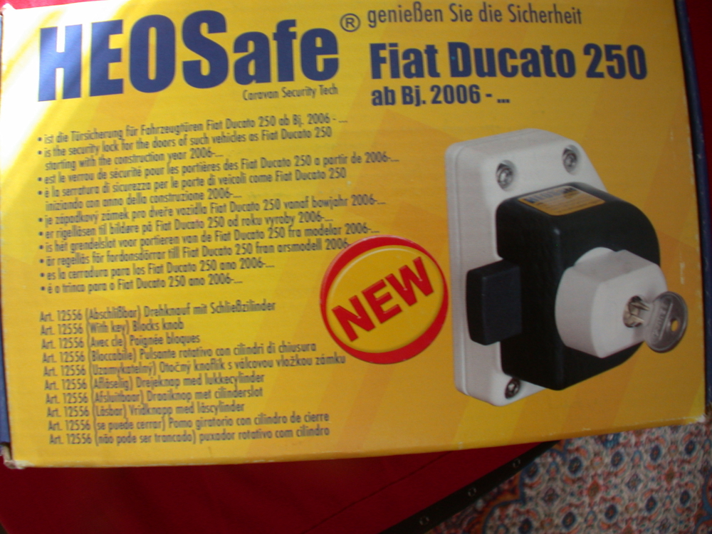 1 Diebstahlsicherung Heosafe für Fiat Ducato NEU original verpackt