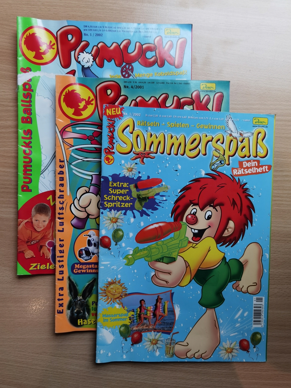 Pumuckl Magazin und Rätselheft - 3 Ausgaben (2001 und 2002)