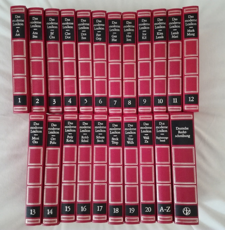 "Das moderne Lexikon" 21 Bände von Bertelsmann gebundene Auflage 1982-1984