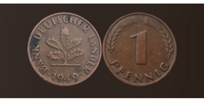 1 pfennig 1949 f zu verkaufen 