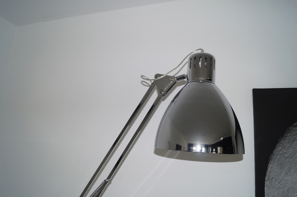 Stehleuchte chrom neuwertig