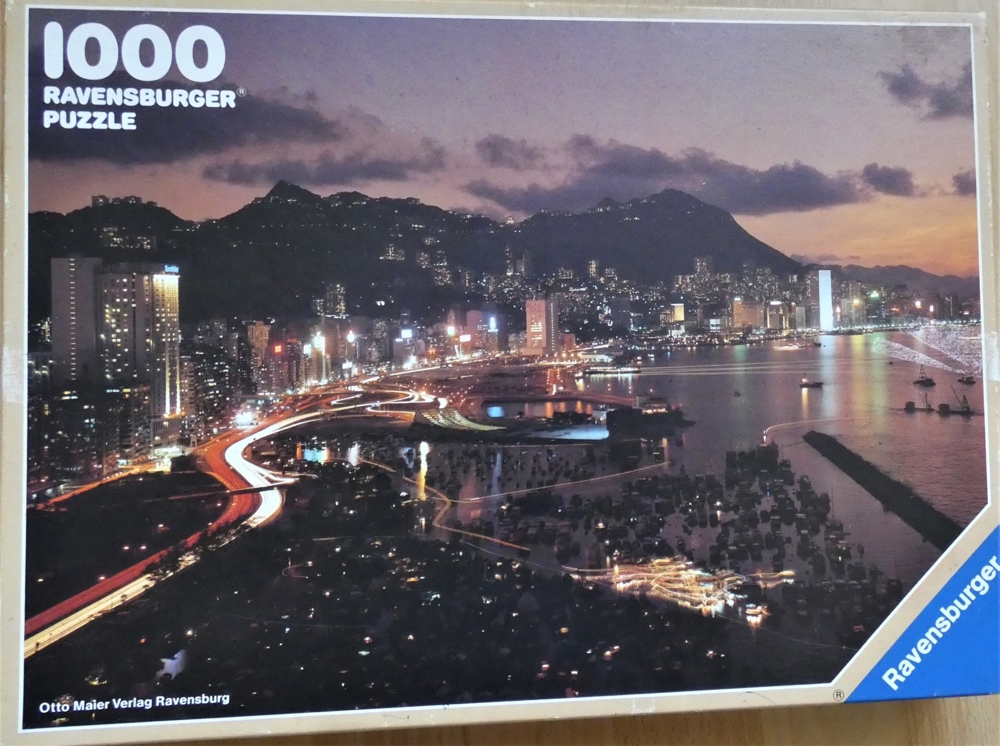 Ravensburger Puzzle 1000 Teile / Hongkong bei Nacht