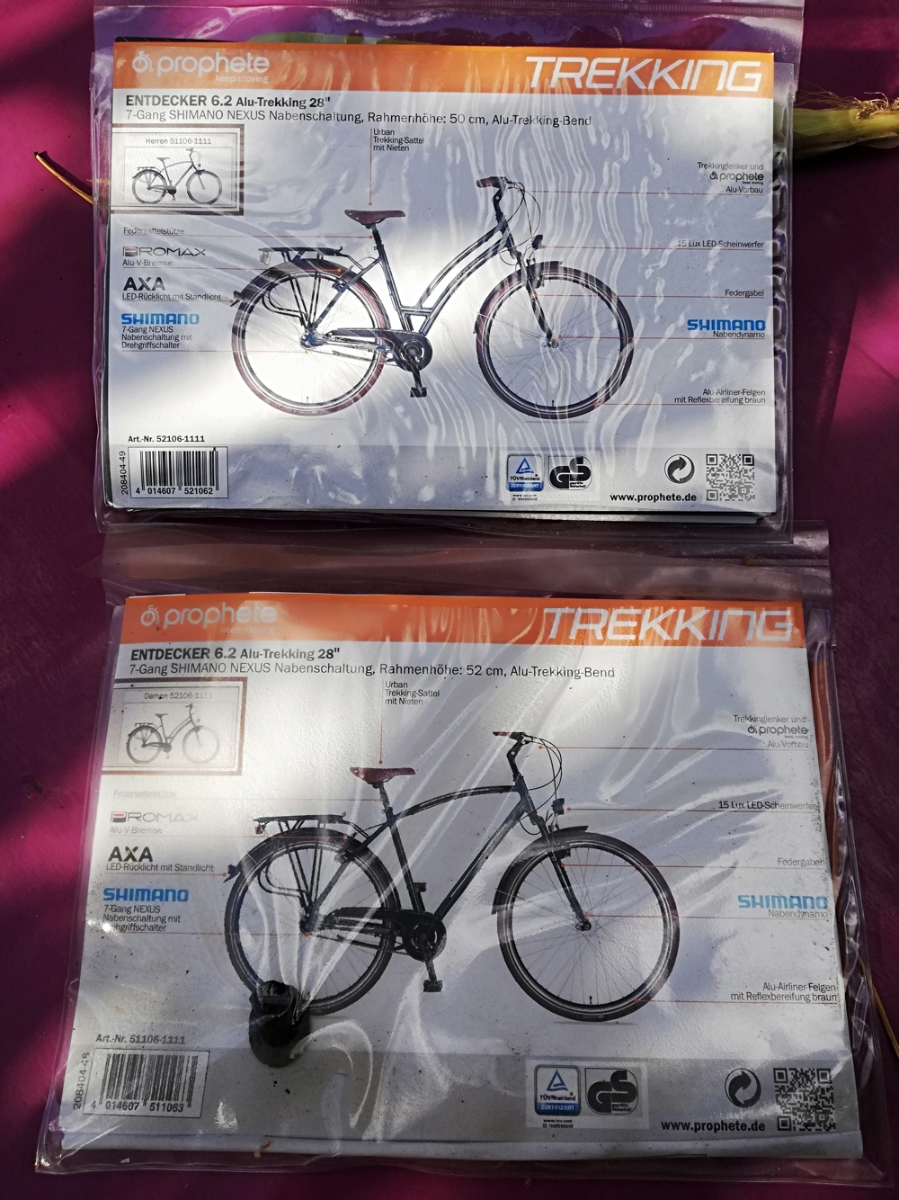 Zwei PROPHETE Fahrräder male/female Fast geschenkt !!