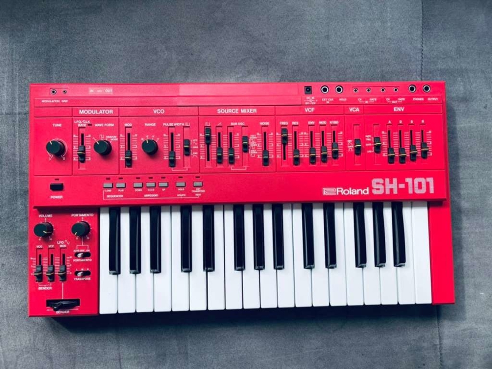 Roland SH-101 Analog Synthesizer RED