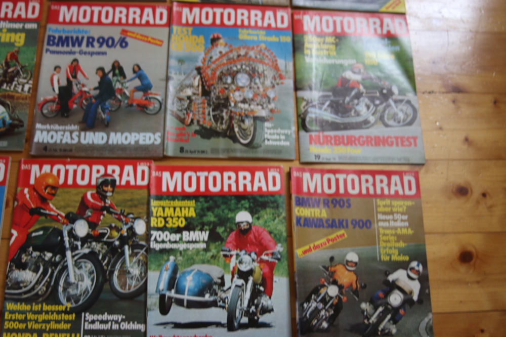 Alte DAS MOTORRAD Hefte aus den 70ern
