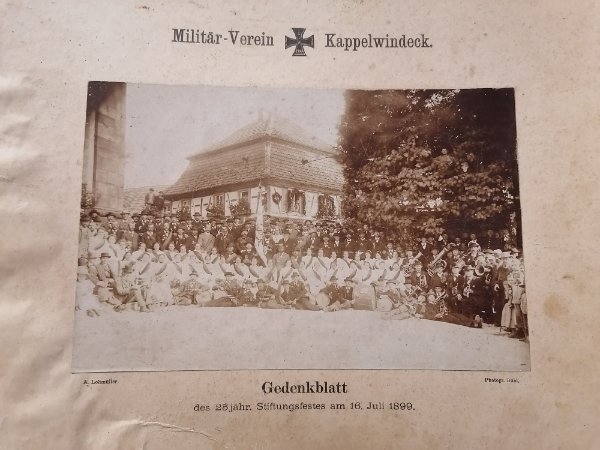 3 x Militär Verein Bühl kappelwindeck 1924 und 1899