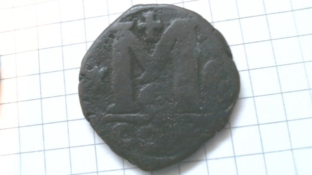 n4-Orig.BYZANZ Imperium, Byzanz Kaiser Anastasius 498-518- Grosser Follis-14,15 gr.-