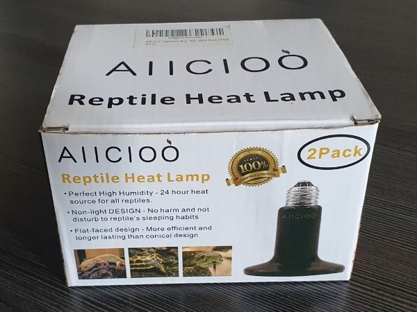 ALLCIOO 2 Stück Keramik Heizstrahler 100 Watt für Reptilien zu verkaufen