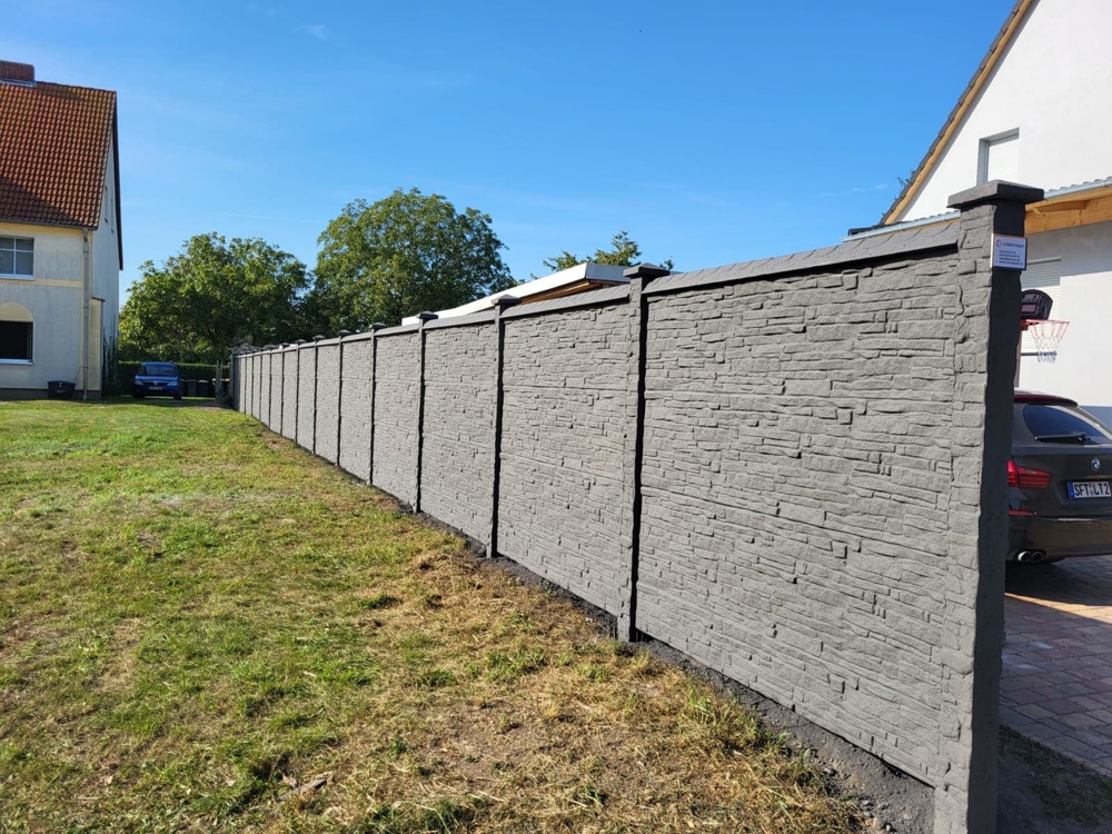 20m Betonzaun inkl LIEFERUNG und Entladung Sichtschutz Zaun