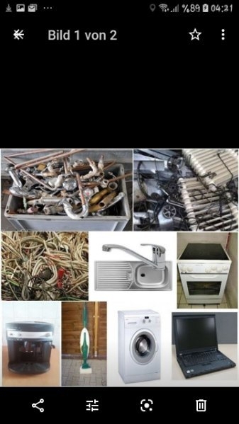 Kostenlose Schrottabholung   Elektro & Metall