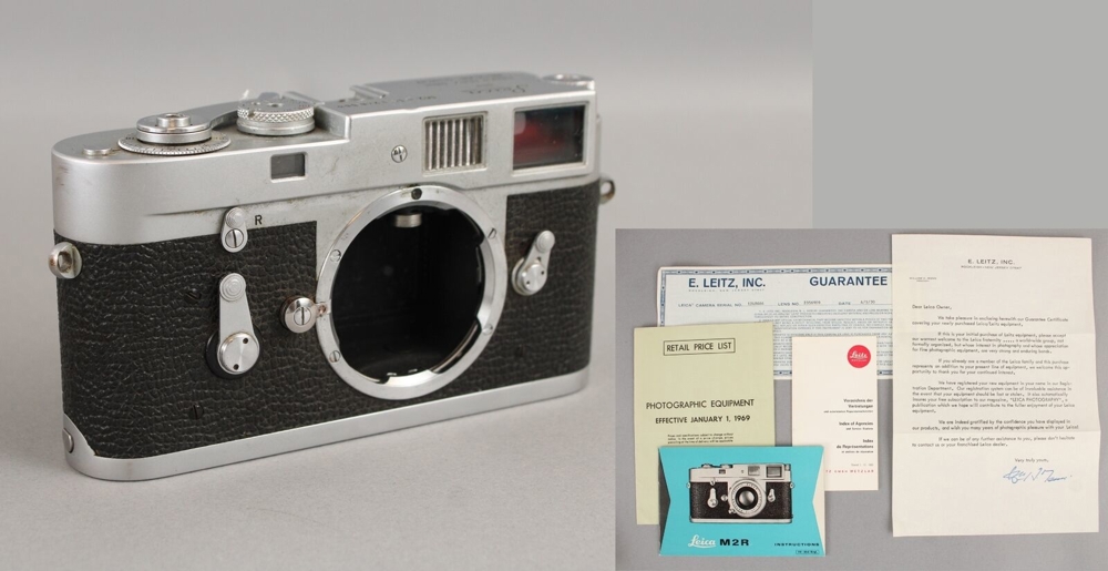 Extrem SELTENE Vintage Leica M2R 35mm Kamera mit NJ Quittung