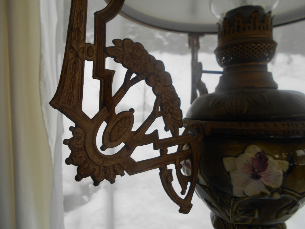 Liebhaberstück aus Familienbesitz: Jugendstil-Zuglampe - über 100 Jahre alt
