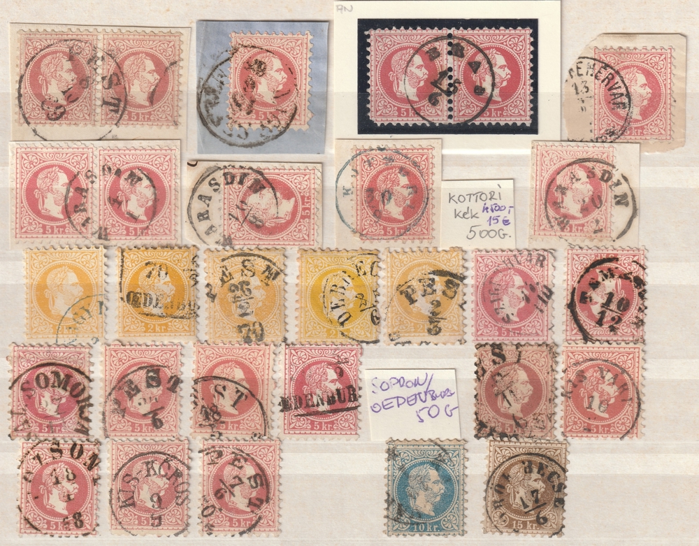 1850-70. Österreichische Post in Ungarn, Selten!