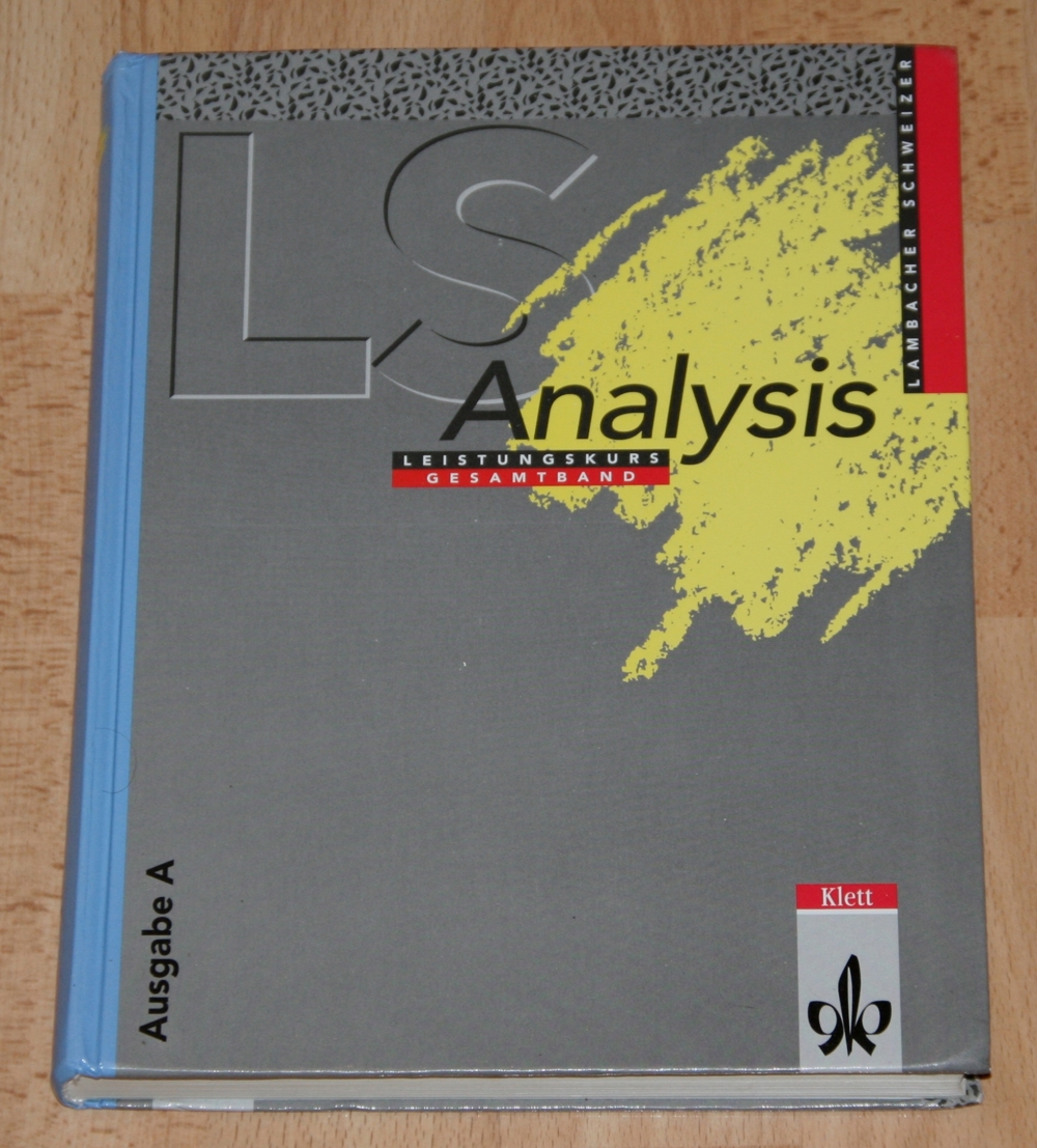 3127321805 - "LS Analysis Leistungskurs Gesamtband - Ausgabe A"