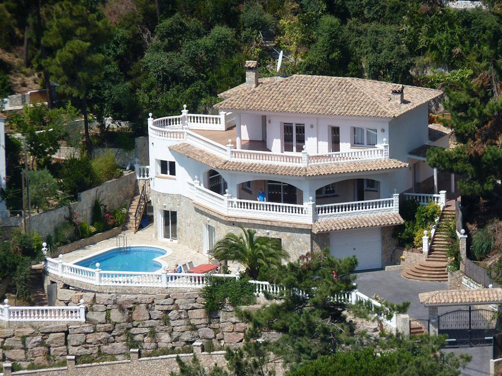 TOP Spanien Ferienhaus Costa Brava für 18 Personen privater Pool und Meerblick zu vermieten