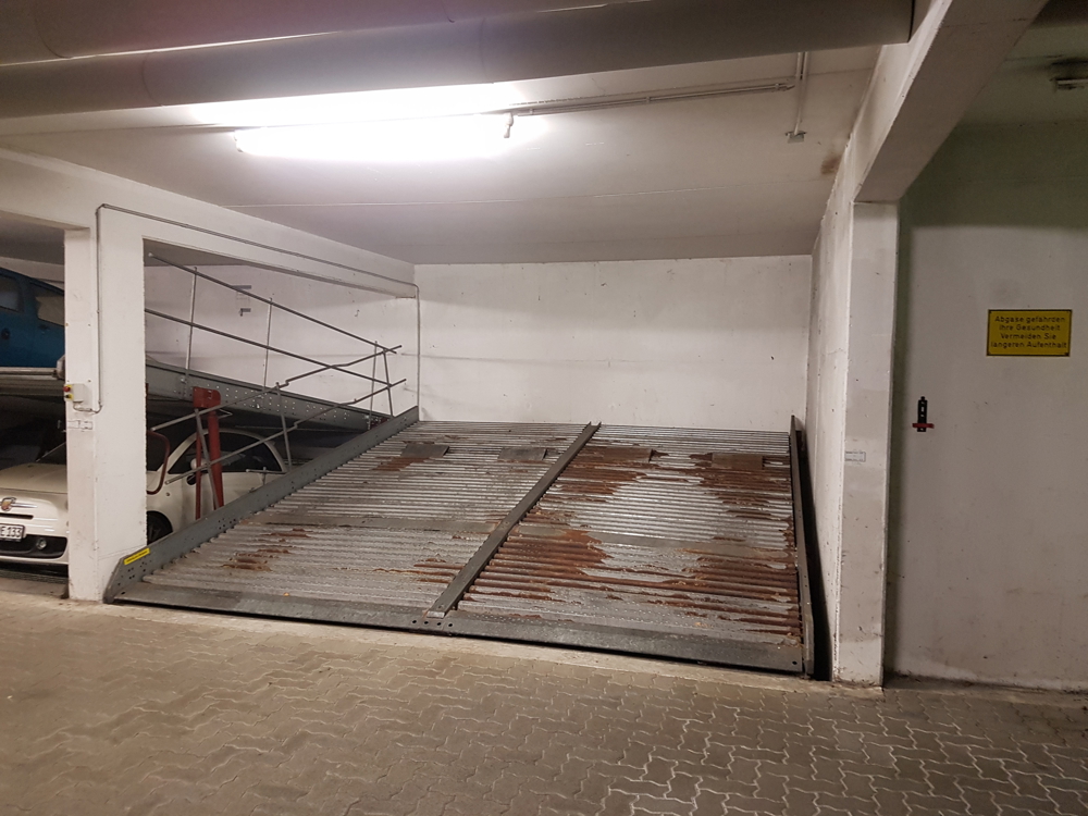 TG-Stellplatz (Duplexparker unten) in Karlsruhe, Nordweststadt
