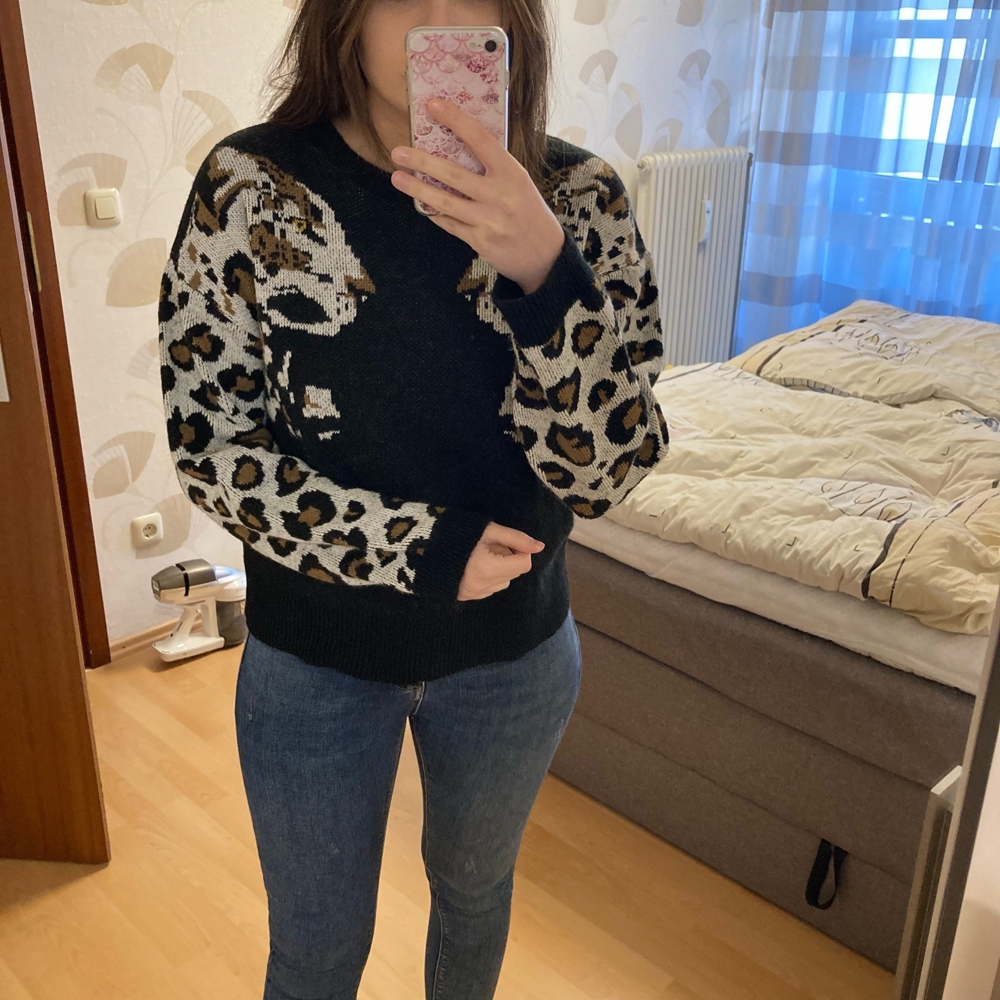 Damen Pulli Größe 2XS Leopard Pullover Sweater Primark