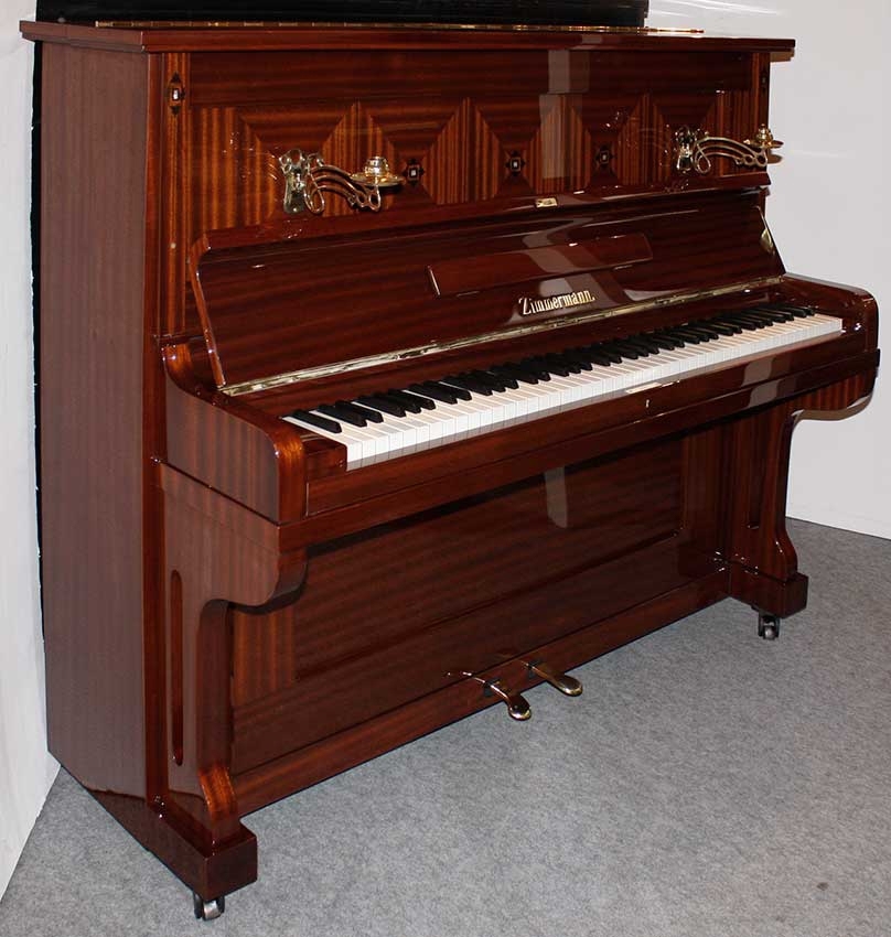 Klavier Zimmermann, 124 cm, komplett restauriert, 5 Jahre Garantie