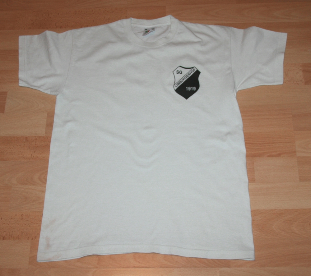 Weißes T-Shirt 1- Größe 152 - Team - Sport - SG Limburgerhof 1919
