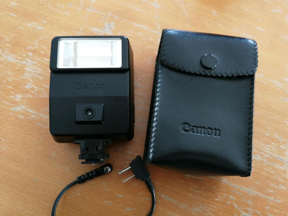 Blitzgerät Aufsteckblitz Canon Speedlite 155a mit Tasche