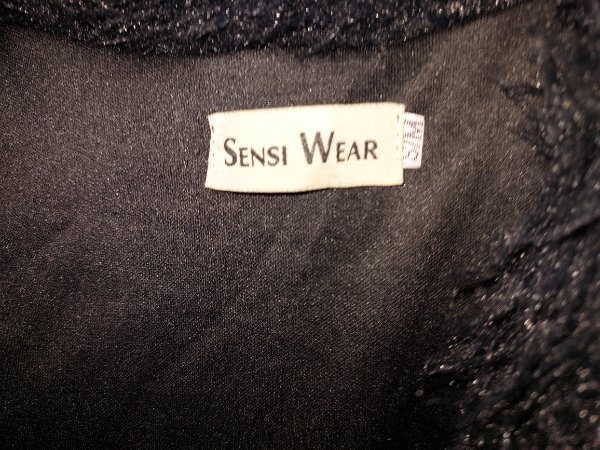 Cropped Fuzzy Jacke schwarz Gr. S/M von Sensi Wear