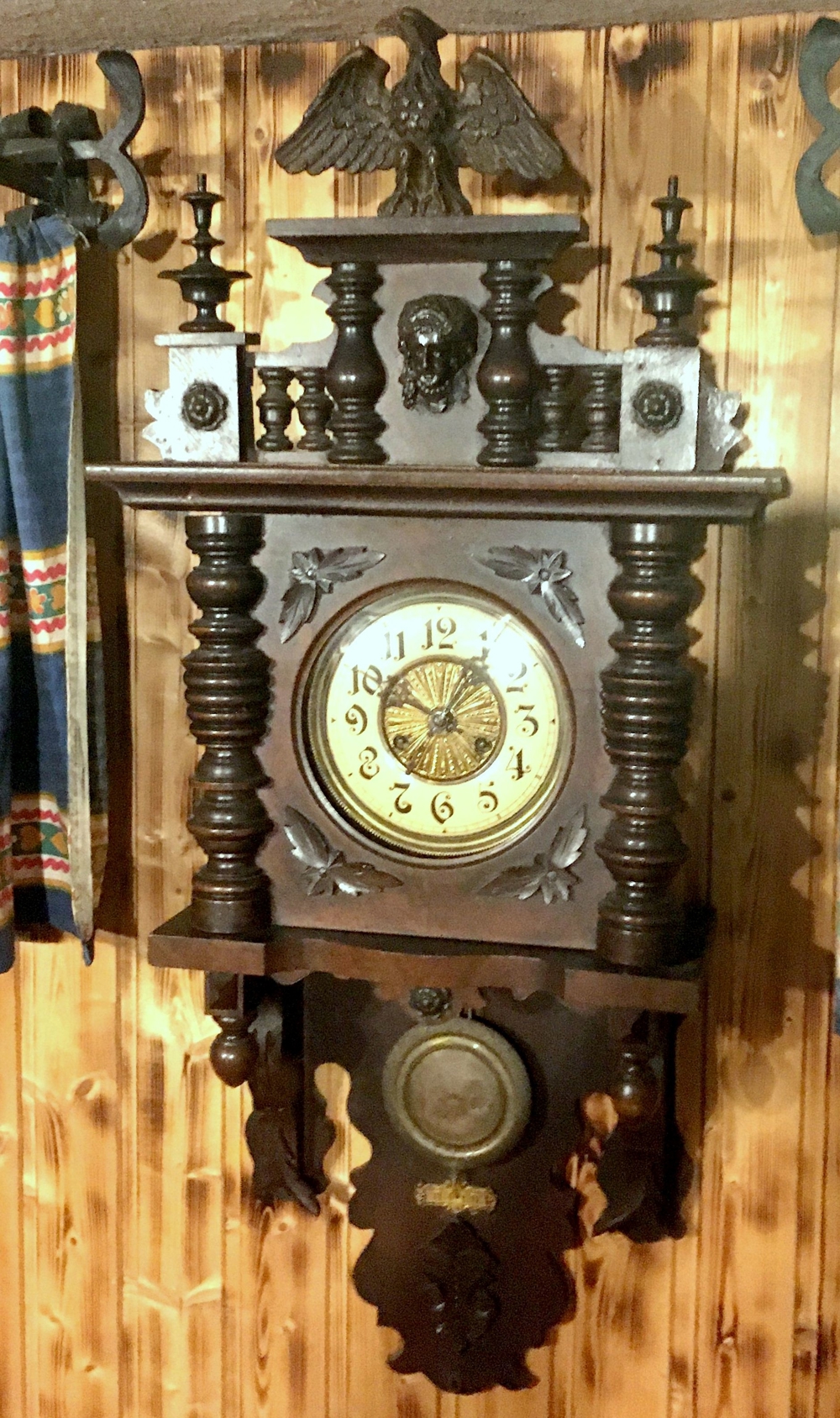 Holz-Wanduhr Pendeluhr Regulator Holz-Wanduhr Pendeluhr Regulator