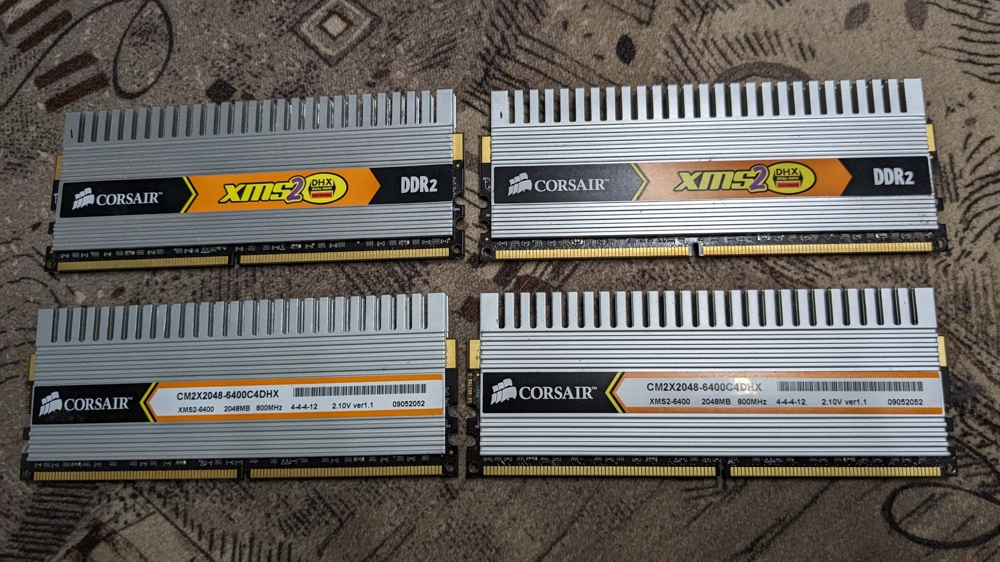 4x Corsair DDR 2 Ram-Speicher" Kit"