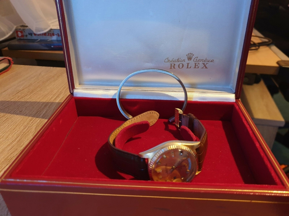 Rolex Day Date Präsident 1803 Bucherer Uhr Schweiz RLX Diamond Dial T Swiss Made
