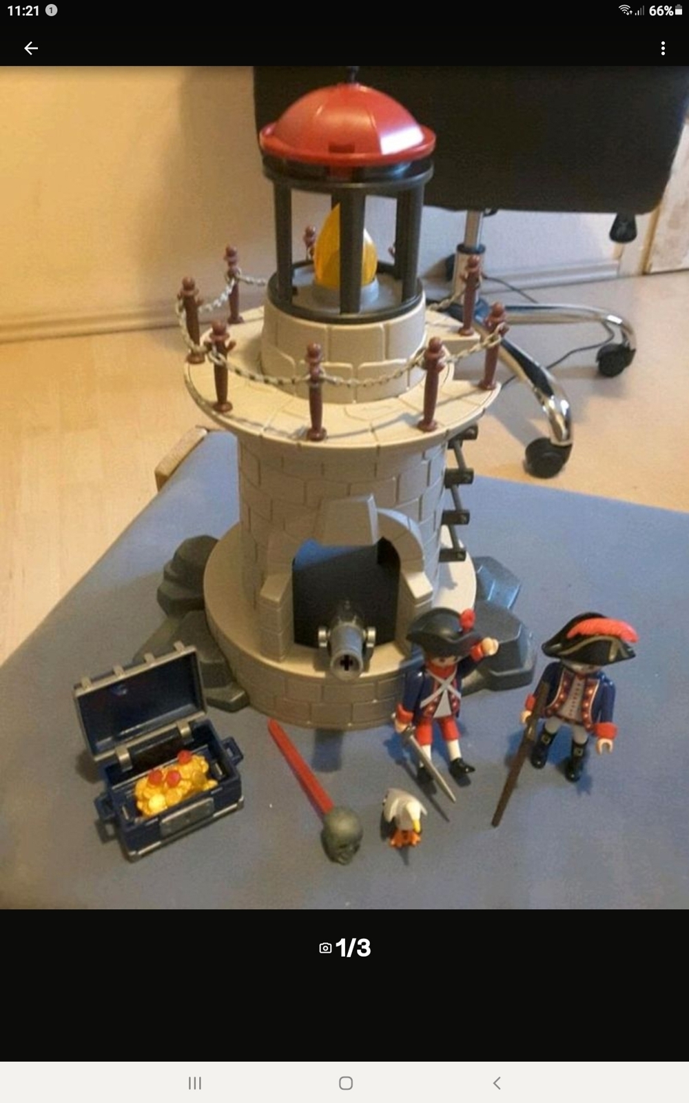 Wie Neu . Playmobil soldatenturm mit licht