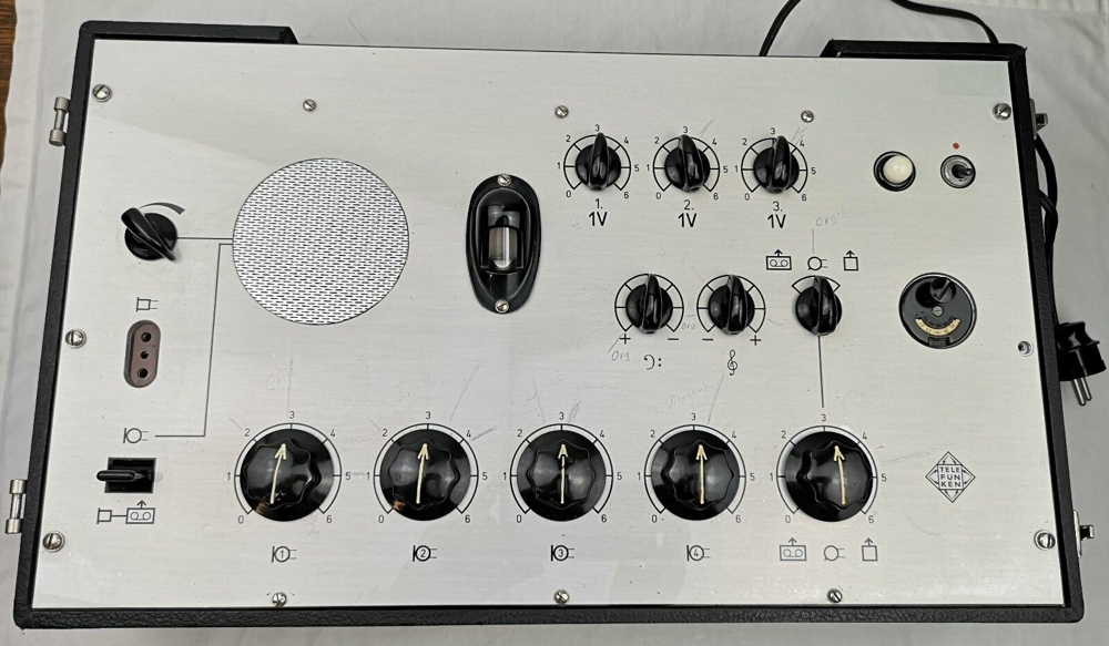 Telefunken V504 vintage tube portable mixer V72 V76 Klangfilm TAB
