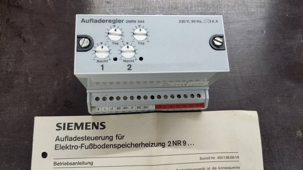  Siemens Aufladesteuerung 2NR9 344 # Elektro Fußboden- Speicherheizung