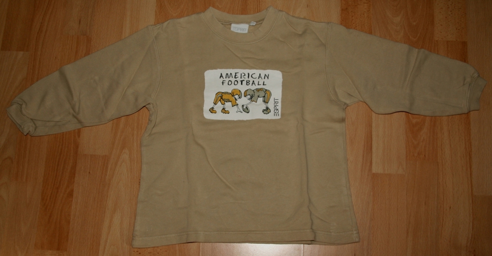 Sweat-Shirt "Football" - Größe 116 - 122 - Pullover - von ESPRIT