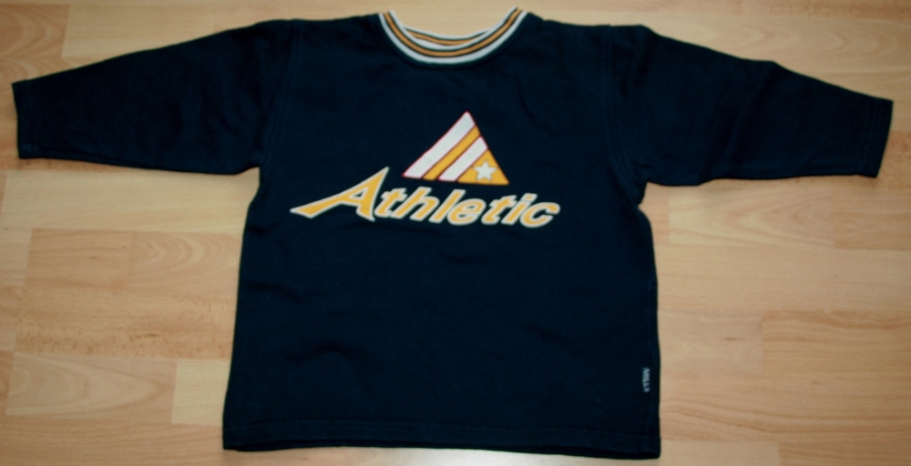 Blaues Sweatshirt - Größe 110 - Pullover - Sport - "Athletic"