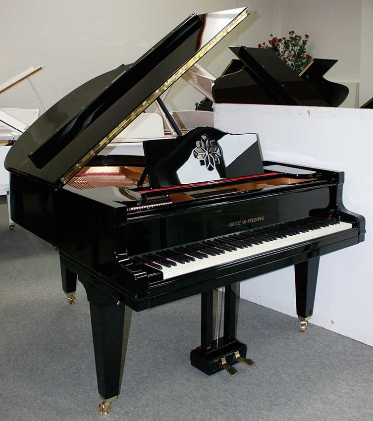 Flügel Grotrian-Steinweg 160, schwarz poliert, komplett generalüberholt, 5 Jahre Garantie