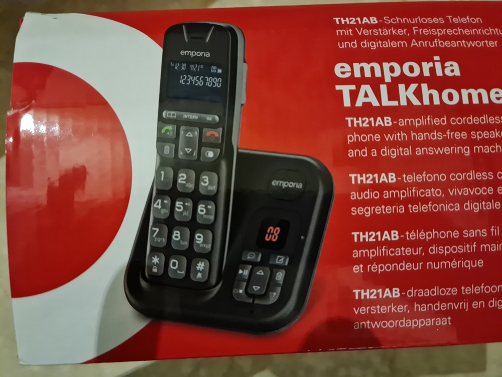 Festnetztelefon DECT-Schnurlostelefon von emporia TH21AB