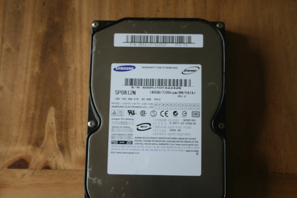 80 GB Samsung Festplatte