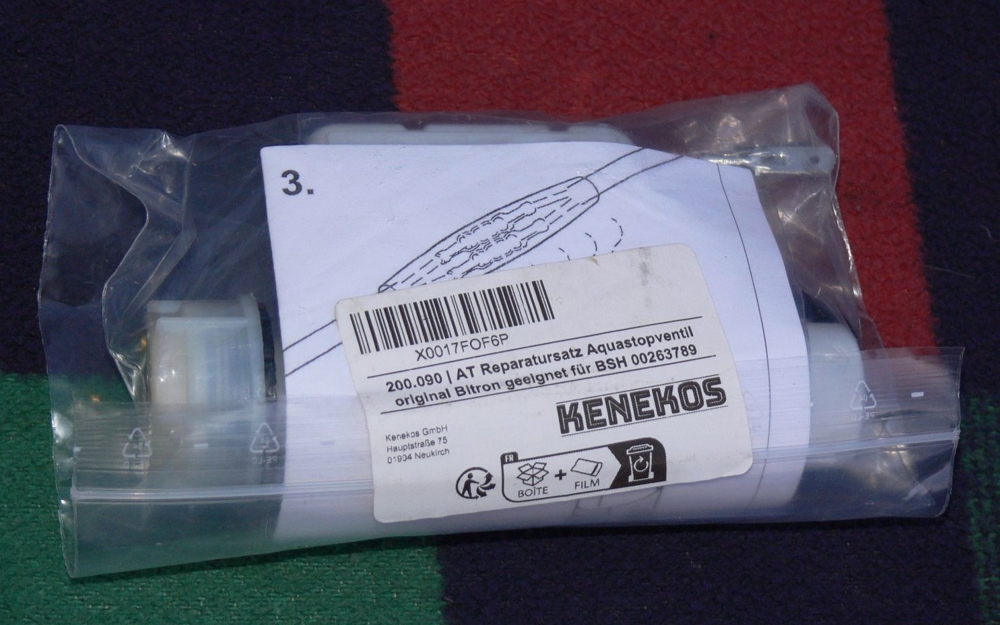 Aquastop-Ventil original Bitron geeignet für BSH 00263789