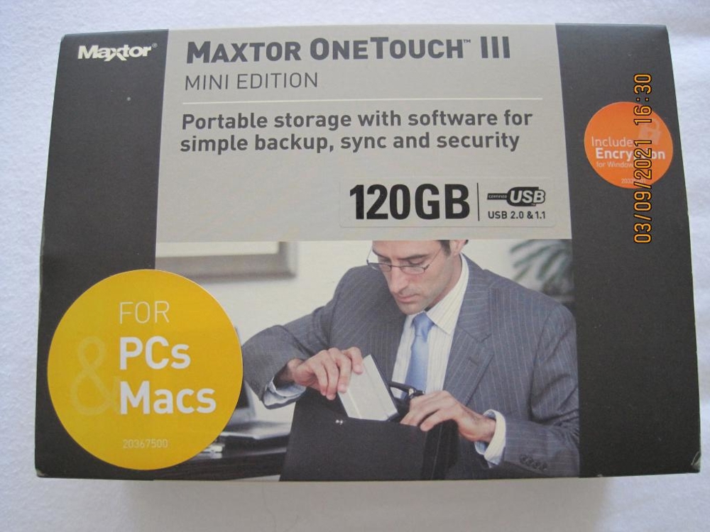 Festplatte MAXTOR ONE TOUCH III, 120 GB