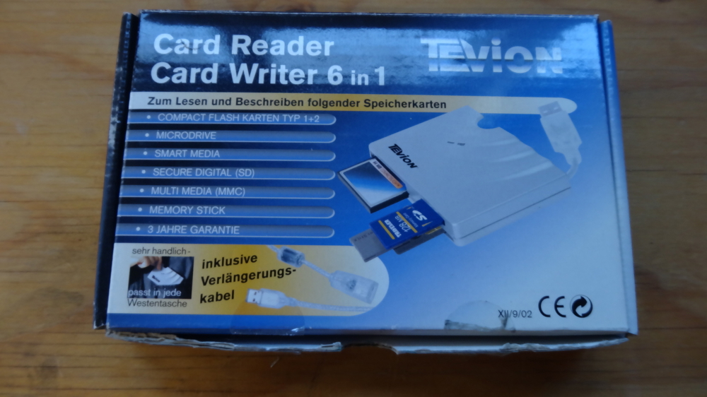 Card Reader / Writer Tevion Kartenlesegerät Speicherkarten