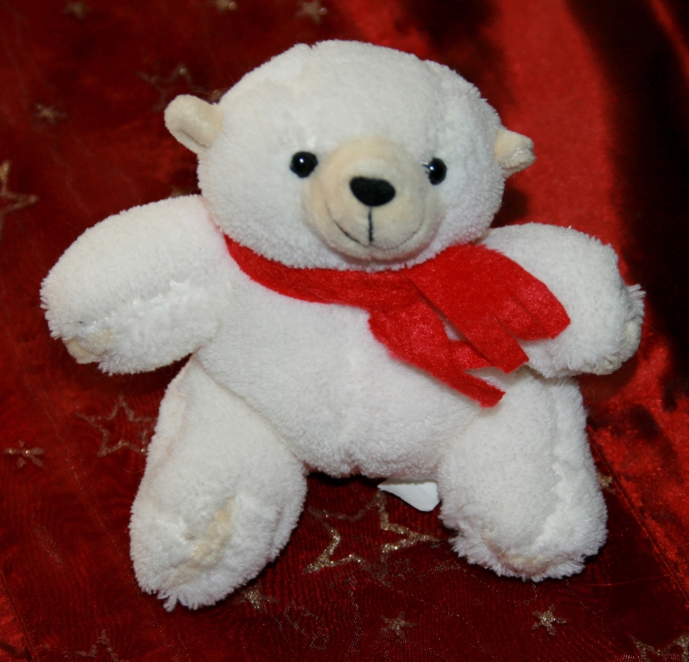NEU - Kleiner weißer Bär - 9 cm - süßer Eisbär - Winter- Teddy