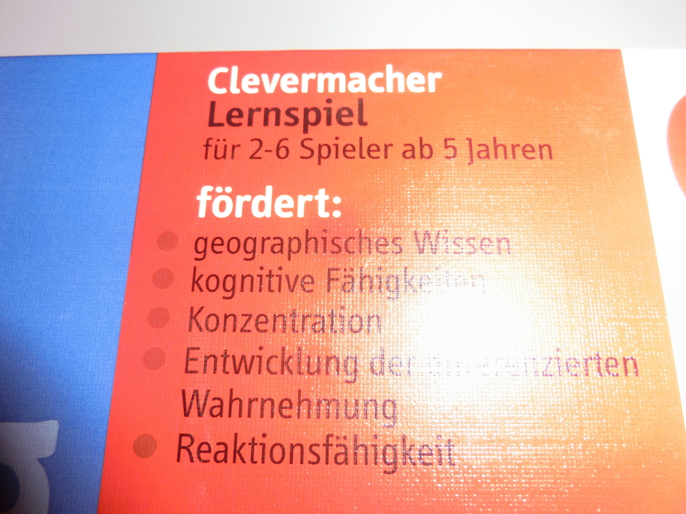 Geoprimo Selecta Spiel Clevermacher Lernspiel