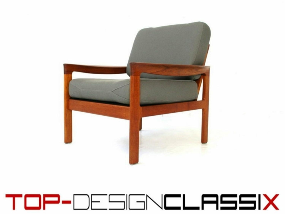 wie neu! Arne Wahl Iversen Vintage Teak Sessel Danish 60er 70er