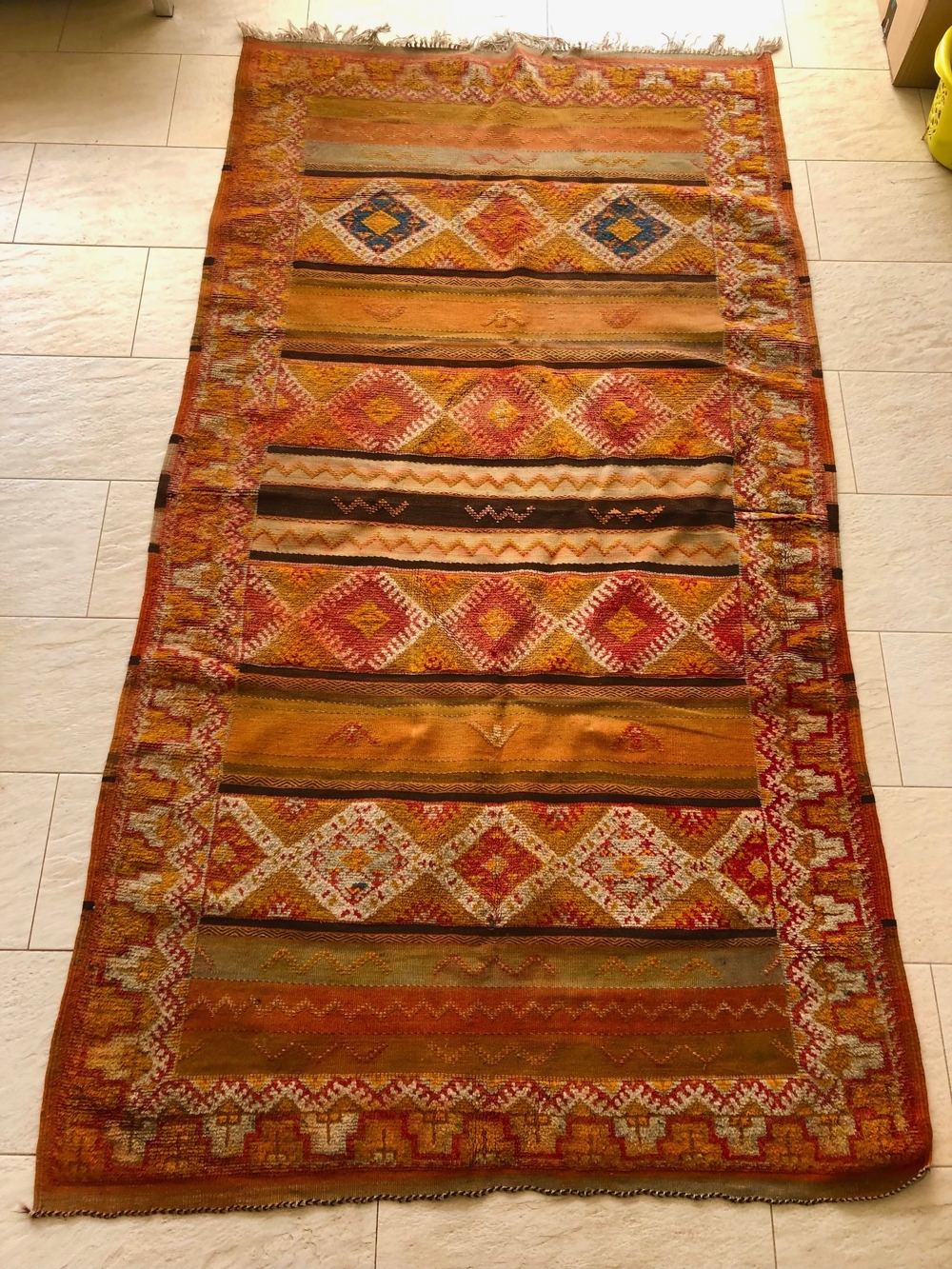Zwei Original handgeknüpfte Berberteppiche aus Marokko
