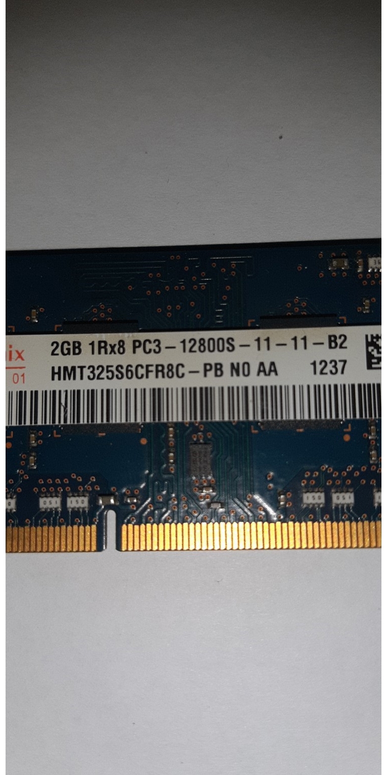 RAM2GB 1Rx8 DDR3-1600 RAM PC3-12800S-11-11-B2Notebook Arbeitsspeicher gebraucht, guter Zustand,100%