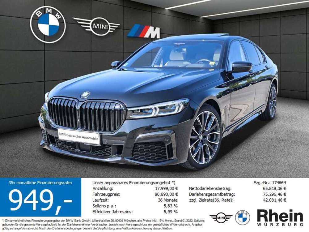 BMW 750 d xDrive M Sport Laser/Massage/Stndhzg/HeadUp Lase