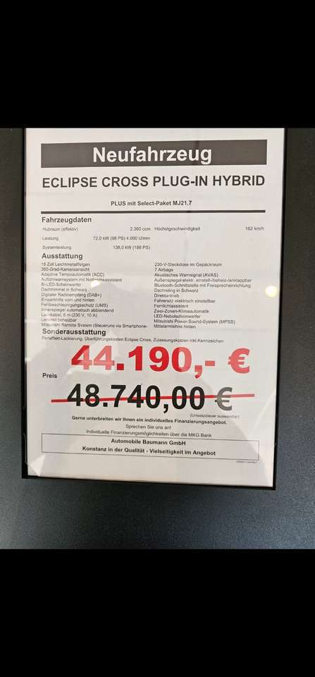 Mitsubishi Eclipse Cross Eclipse Cross Plug-In Hybrid 4WD Select
