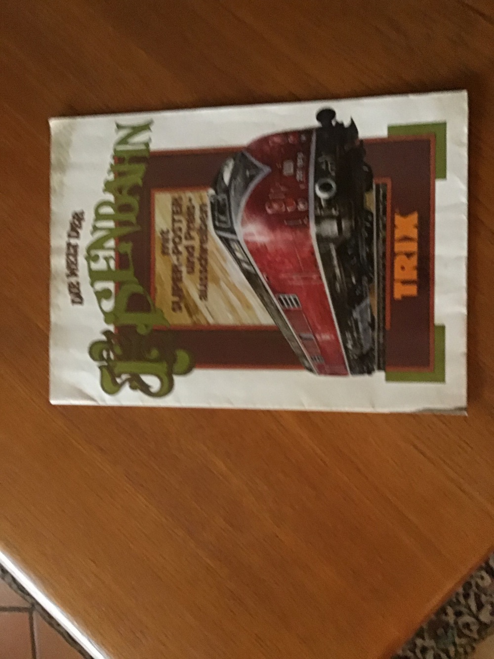 Großes altes Poster von Trix Modellbahn 