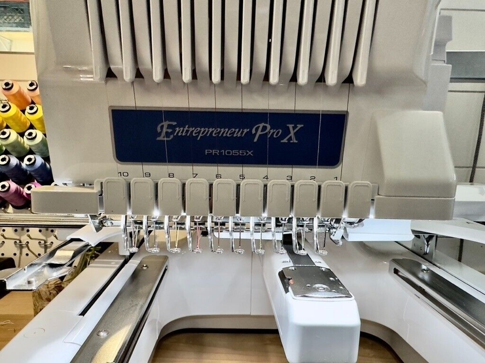 Brother pr1055x BUNDLE! - 10 Needle Embroidery Machine + Accessories
